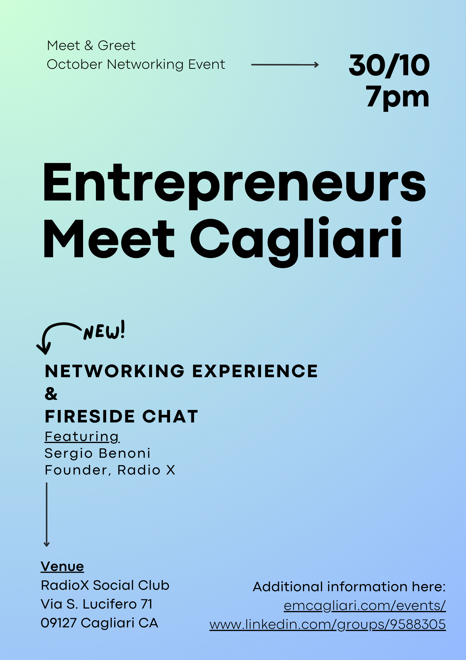 Entrepreneurs Meet Cagliari Presents: A Night with a Digital Maverick!
