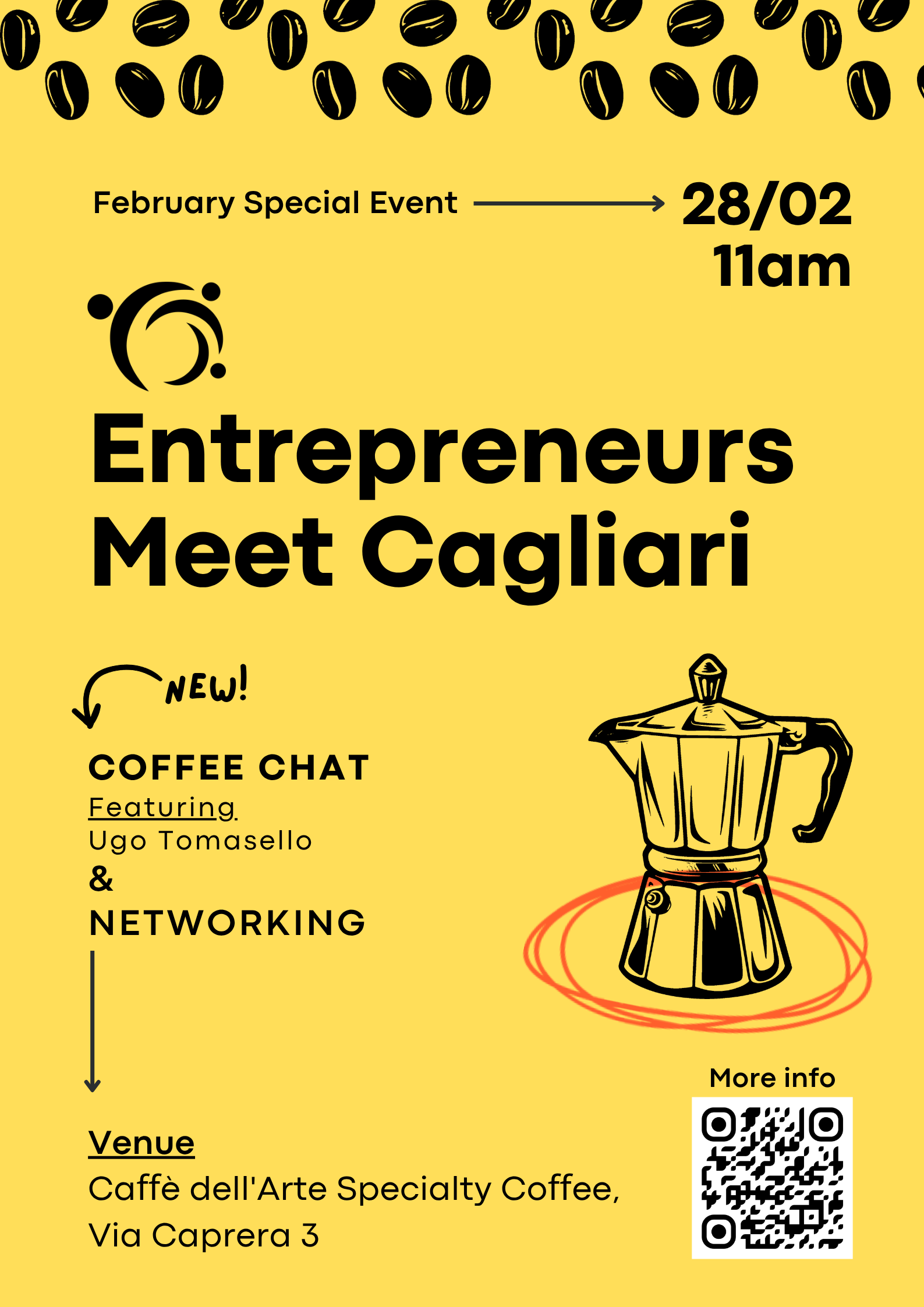 Entrepreneurs Meet Cagliari Presents: Coffee Chat with an Early-stage Investor